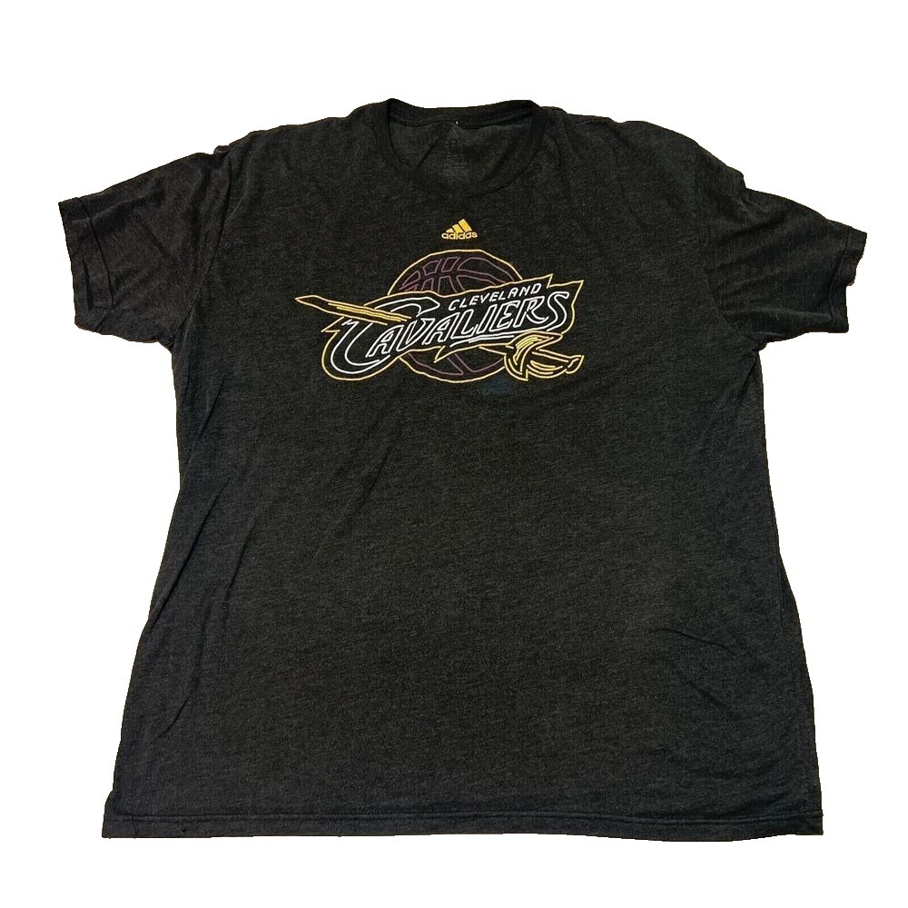 Cleveland Cavaliers Shirt Mens Extra Large Dark Gray Light NBA Basketball Adidas